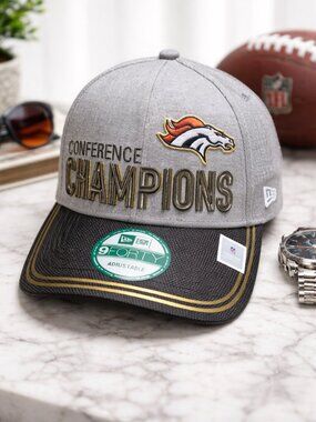 Denver Broncos Conference Champions New Era 9FORTY Hat NFL
